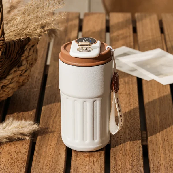 450ml Thermos Bottle Smart Display Temperature 316 Stainless Steel Vacuum Cup Office Coffee Cup Business Portable Thermal Mug - Image 6