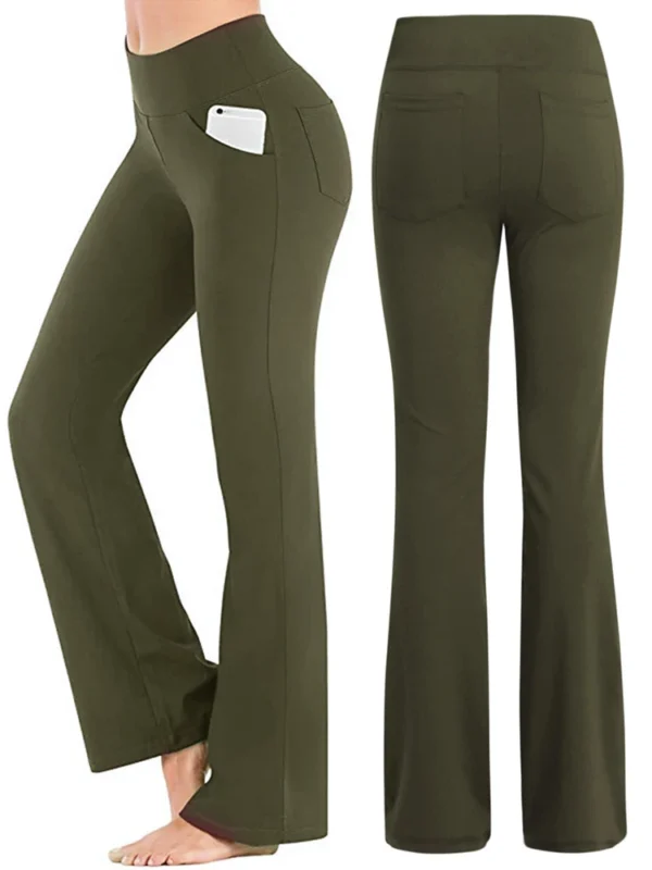 Ogilvy Mather Solid Elegant Female Lady Women's Legs Pants Palazzo Flared Wide Killer High Waist OL Ladies Career Long Trousers