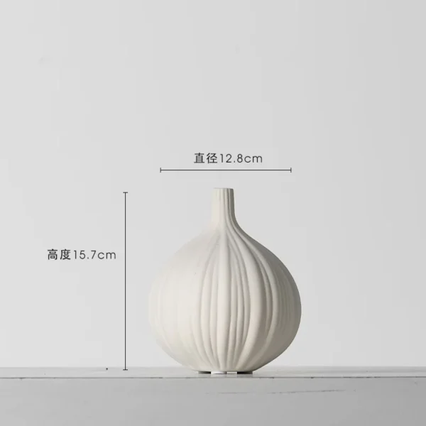 Modern White Ceramic Vases Chinese Style Simple Designed Pottery And Porcelain Vases For Artificial Flowers Decorative Figurines - Image 8