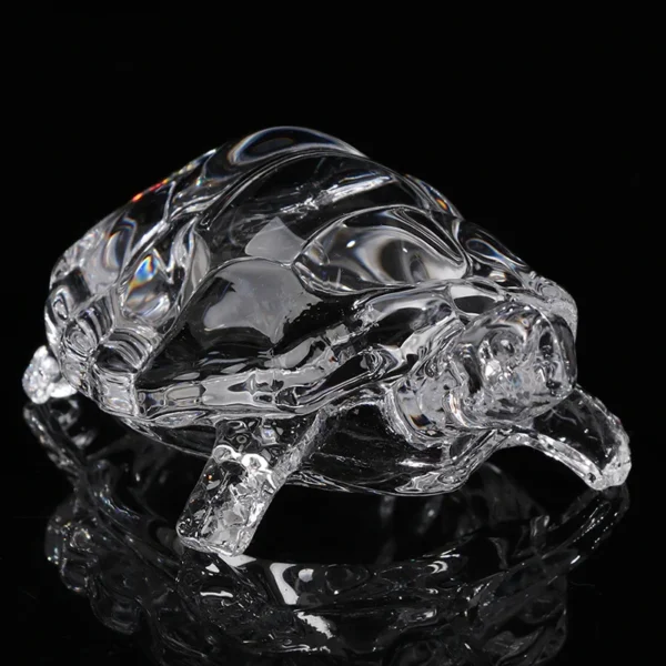 Miniature Tortoise Statue Chinese Lucky Feng Shui Ornament for Home Office Desk Decoration Crystal Turtle Figurine Home Decor - Image 2