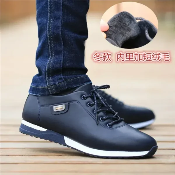 Brand Men's Casual Shoes PU Leather Business Men Shoes Warm Man Board Shoes for Men Outdoor Casual Sneakers Sapatos Masculinos - Image 8