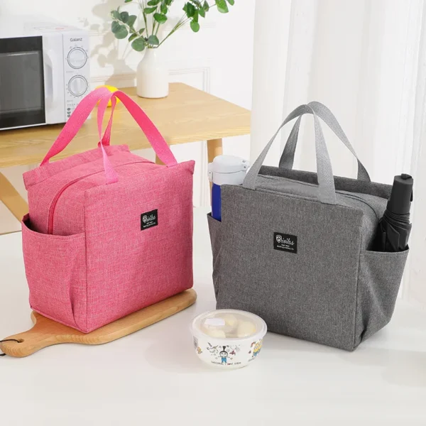 Multifunction Large Capacity Cooler Bag Waterproof Oxford Portable Zipper Thermal Lunch Bags For Women Lunch Box Picnic Food Bag - Image 2