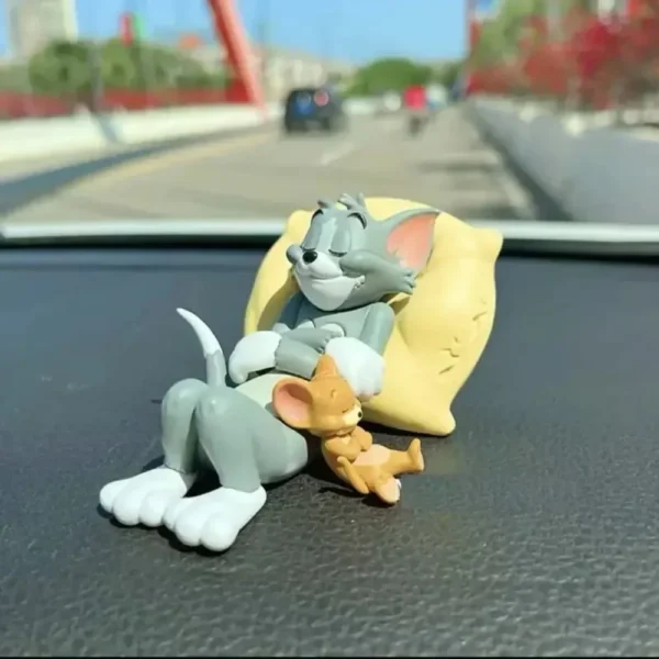 Home Decoration Cartoon, Tom, Cat, Jerry, Mouse Decoration, Cute, Toy Characters, Desktop Decoration, Car - Image 4