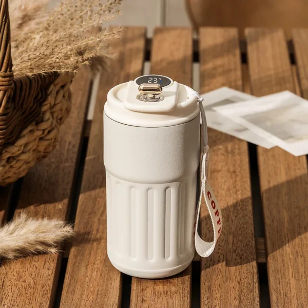 450ml Thermos Bottle Smart Display Temperature 316 Stainless Steel Vacuum Cup Office Coffee Cup Business Portable Thermal Mug - Image 11