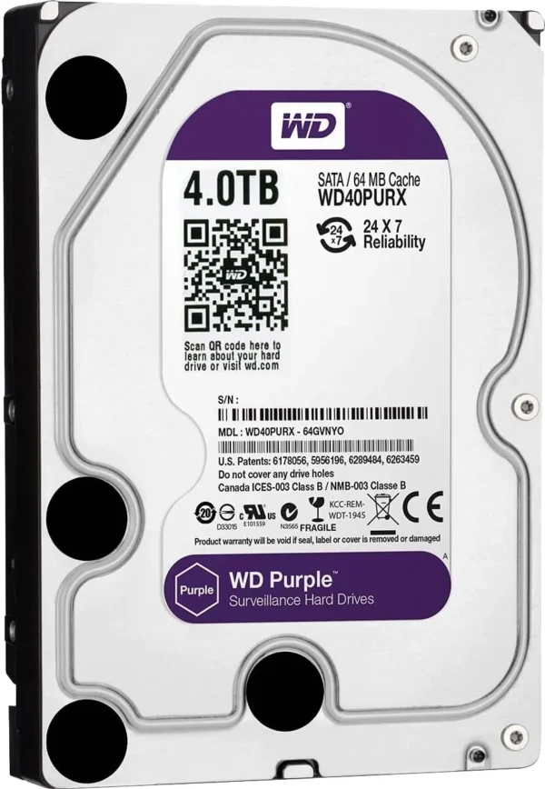 WD Purple 4TB 3TB 2T Surveillance HDD 64M Cache SATAIII 6.0Gb/s 3.5" Western Digital Internal Hard Drive 1T 500G 6TB HD Harddisk - Image 3