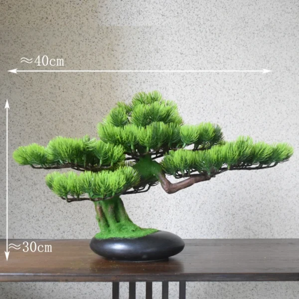 Artificial bonsai plants, small tree flower pots, fake plants, bedroom table decoration flower pots, hotel garden decoration - Image 3