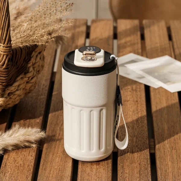 450ml Thermos Bottle Smart Display Temperature 316 Stainless Steel Vacuum Cup Office Coffee Cup Business Portable Thermal Mug - Image 8