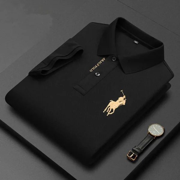 Men's Lapel POLO Shirt Summer Fashion Casual Business High Quality Comfortable Printed T-shirt Men's New POLO Shirt Clothing - Image 4