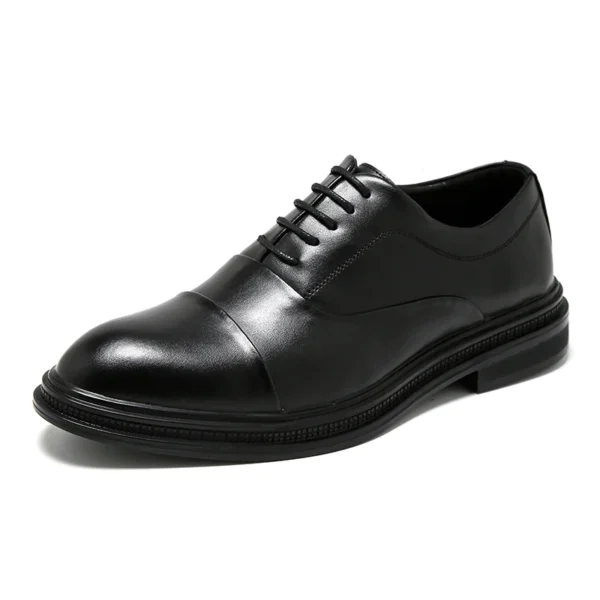 Brand Men Genuine Leather Shoes Black Wedding Bride For Formal Party Dress OEM Italian Men Shoes Casual Soft Casual Shoes - Image 7