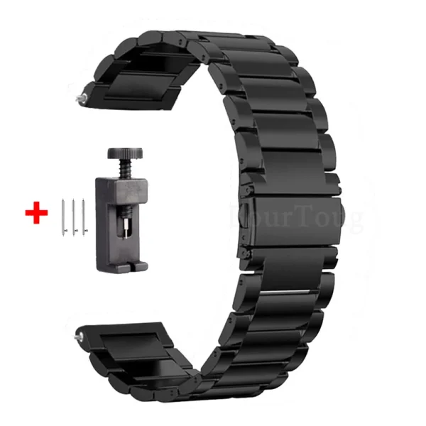 24MM Metal Watch Straps for TicWatch Pro 5 Smartwatch Stainless Steel Band for TicWatch Pro5 Metal Correa Wristband Belt - Image 7