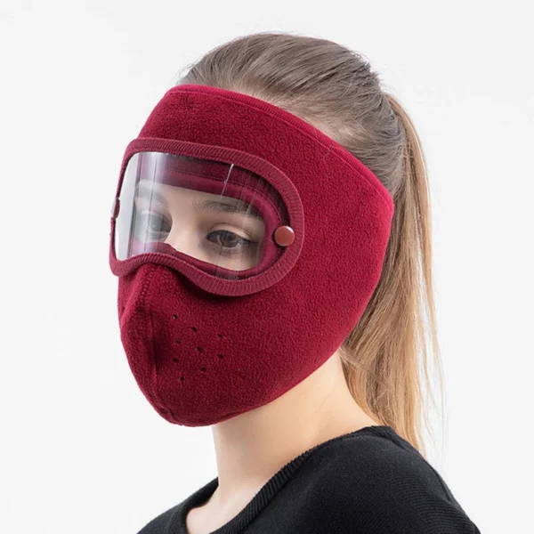 Face Mask Autumn Winter Fashion Fleece Outdoor Riding Windproof Warm Cold Resistant High-definition Goggles Anti Fog Masks - Image 2