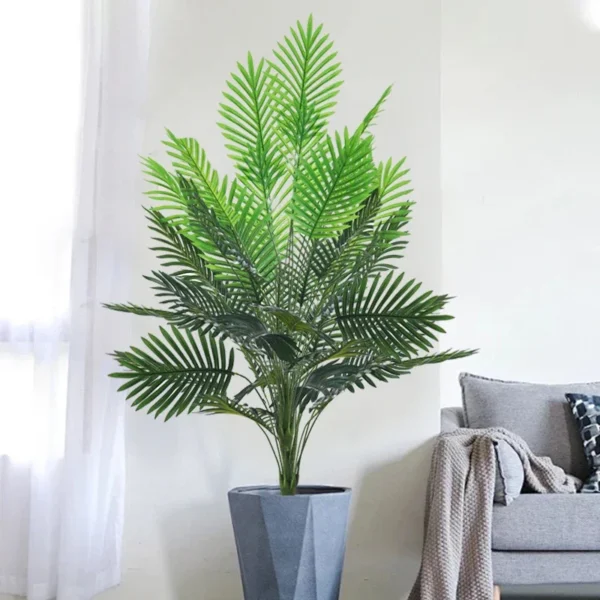 150cm Tropical Plants Large Artificial Palm Tree Fake Monstera Plastic Leaf Tall Branch For Home Garden Decor Decorative Flower - Image 3