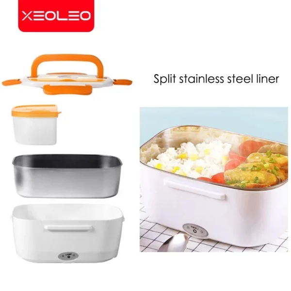 XEOLEO Portable electric lunch box 12v Mini bento is convenient to carry Thermal lunch box Packed lunch - Image 2