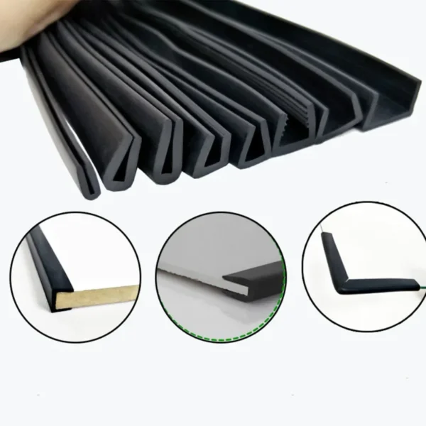 1/2/3/4/5 Meters Black Rubber Edge Strip U Section Anti Oil Seal Edge Shield Encloser - Image 5