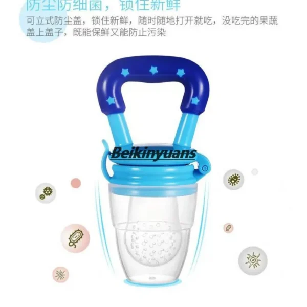 baby feeder bottle fruit and vegetable enjoyed pacifier fruit consisting silicone bit mesh bag newborn bottle nipple - Image 3