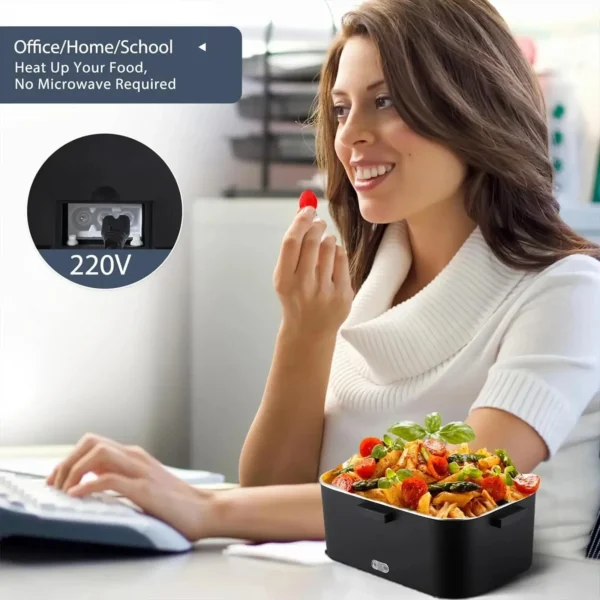 2 in 1 Portable Electric Lunch Box Electric Lunch Heating Lunch Box with Heating Function Household Appliances Food Box - Image 5