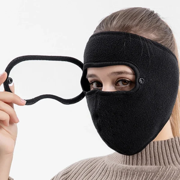 Face Mask Autumn Winter Fashion Fleece Outdoor Riding Windproof Warm Cold Resistant High-definition Goggles Anti Fog Masks - Image 5