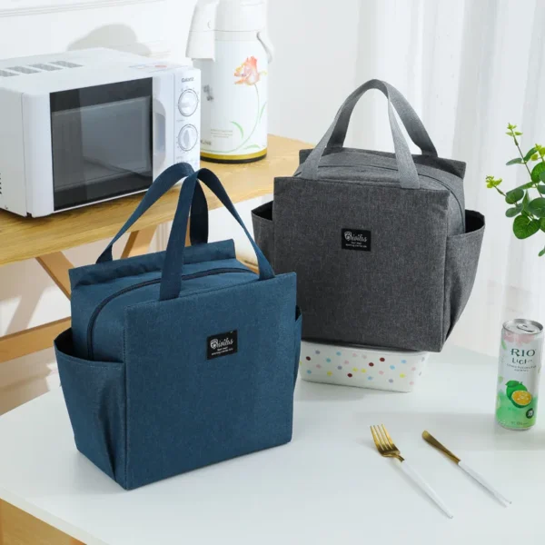 Multifunction Large Capacity Cooler Bag Waterproof Oxford Portable Zipper Thermal Lunch Bags For Women Lunch Box Picnic Food Bag