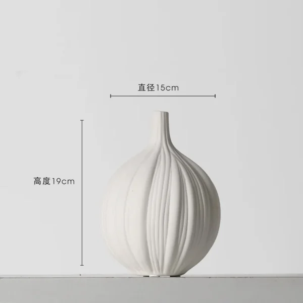 Modern White Ceramic Vases Chinese Style Simple Designed Pottery And Porcelain Vases For Artificial Flowers Decorative Figurines - Image 7