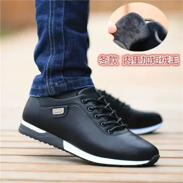 Brand Men's Casual Shoes PU Leather Business Men Shoes Warm Man Board Shoes for Men Outdoor Casual Sneakers Sapatos Masculinos - Image 9